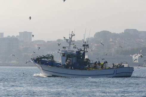 Spain is one of the leading fisheries nations in the world, with a substantial and very active fleet. One result of this is that there is a considerable amount of fixed gear such as traps marked with buoys along the coast, and Portugal is even busier. This means that when coastal sailing a watch has to be kept at all times, and at night it may be best to stay well offshore to avoid picking up a line.