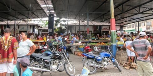 Market day in Maragogipe is a riot of colour.