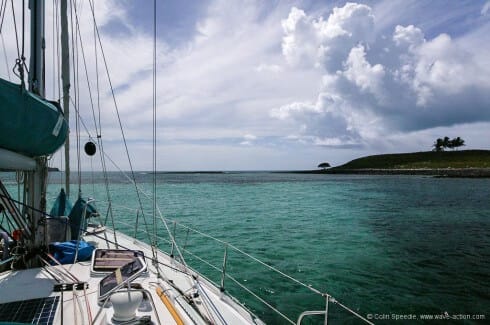 There's not much shelter from that reef!