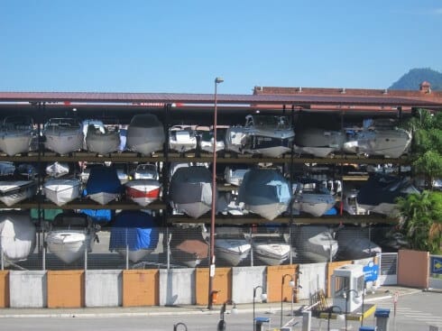 Dry boat storage in Brazil