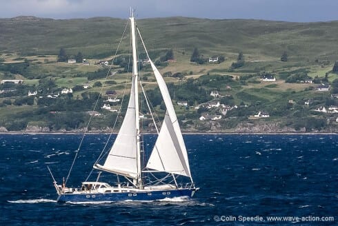 Force 7 in the Sound of Sleat – storming along