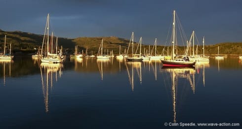 Night falls on Arisaig