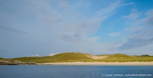 The lonely beach at Feall Bay on Coll