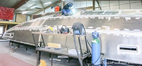 The first Boréal 55 takes shape