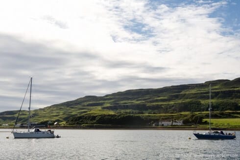 Moorings in Canna Harbour