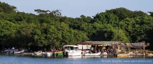 The Sunday gathering at Roger’s beach bar