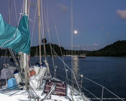 Moonrise over Hog Island 