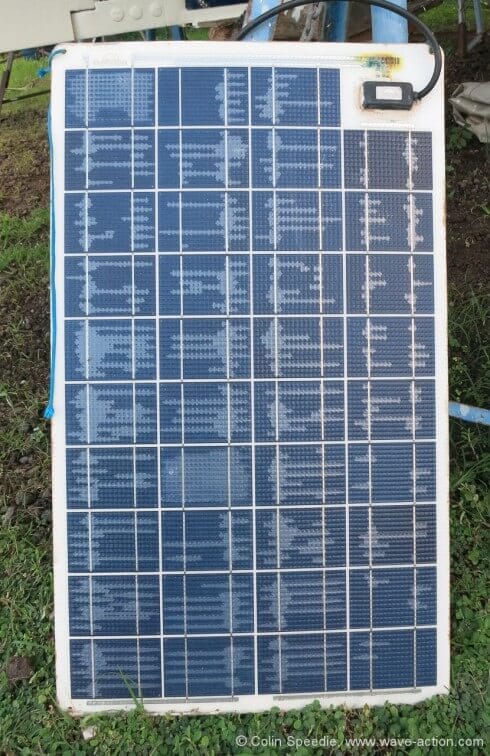 Delaminated Sunware solar panel.