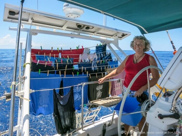 Motoring is a good time to get the washing done! 