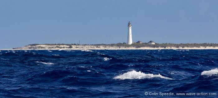 Rounding Castle rock, Acklins island