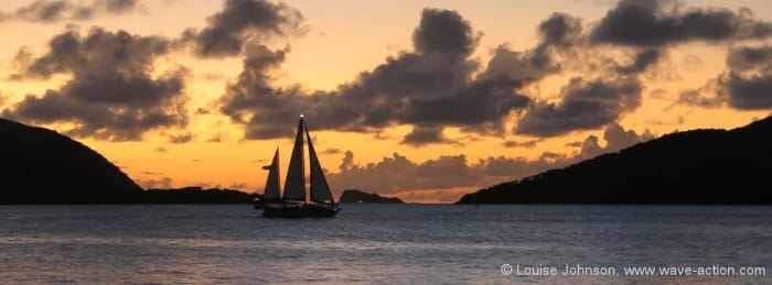 Leaving Gorda Sound