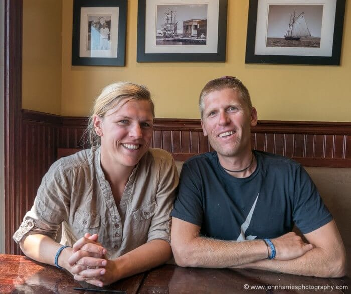 At lunch with Andy Schell & Mia Karlsson of 59 North.