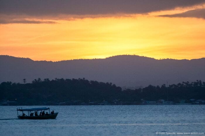 Peaceful night on the river, Camamu, Brazil.