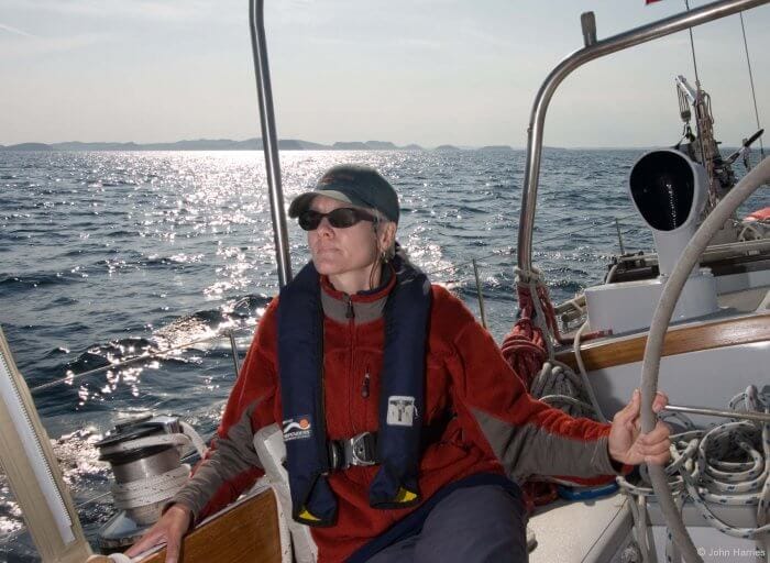 Steering a properly balanced sailboat up wind is one of sailing's greatest pleasures.